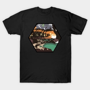 Zion National Park Subway Slot Canyon Sticker T-Shirt